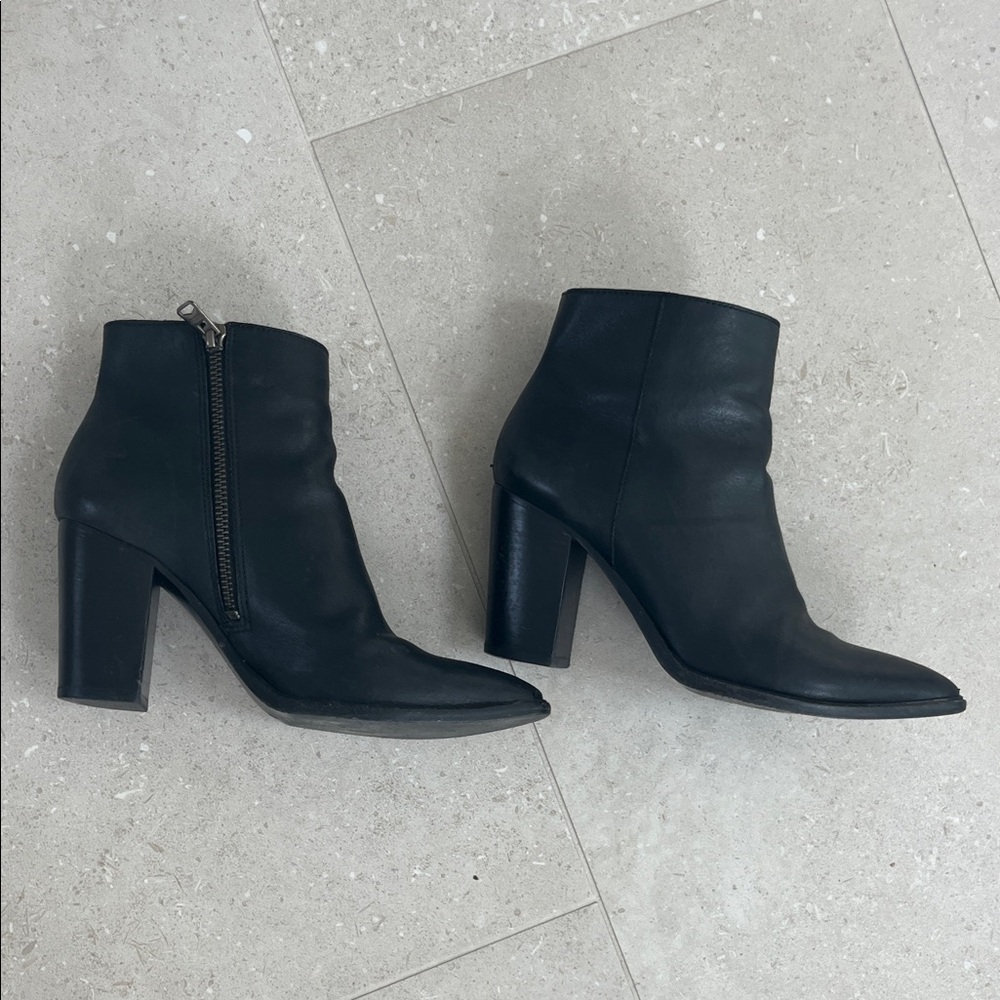All Saints Black Heeled Boots